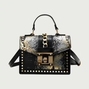 The Croc-Embossed Shoulder Bag